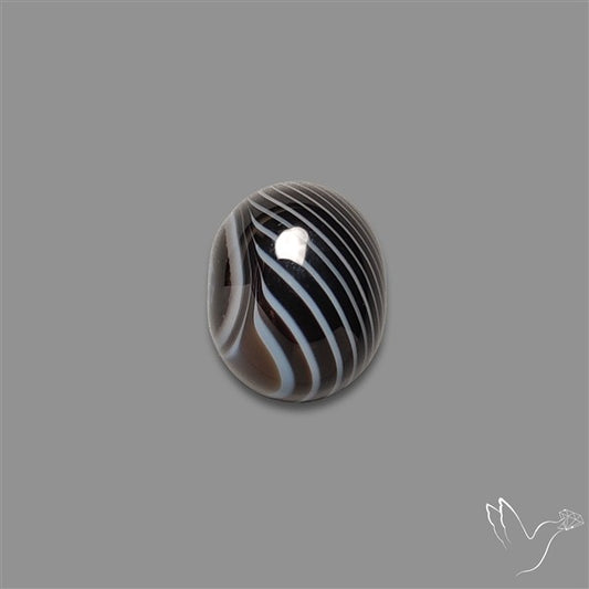 Tuxedo Agate Black Banded Agate Cabochon
