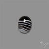Tuxedo Agate Black Banded Agate Cabochon