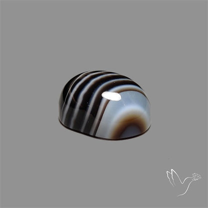 Tuxedo Agate Black Banded Agate Cabochon