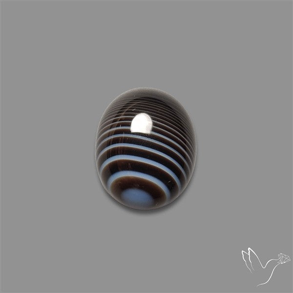 Tuxedo Agate Black Banded Agate Cabochon