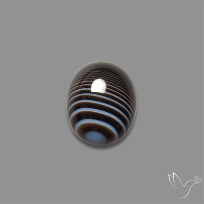 Tuxedo Agate Black Banded Agate Cabochon