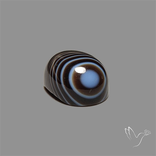 Tuxedo Agate Black Banded Agate Cabochon