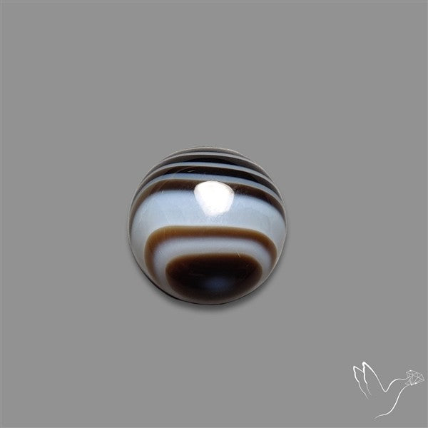 Tuxedo Agate Black Banded Agate Cabochon