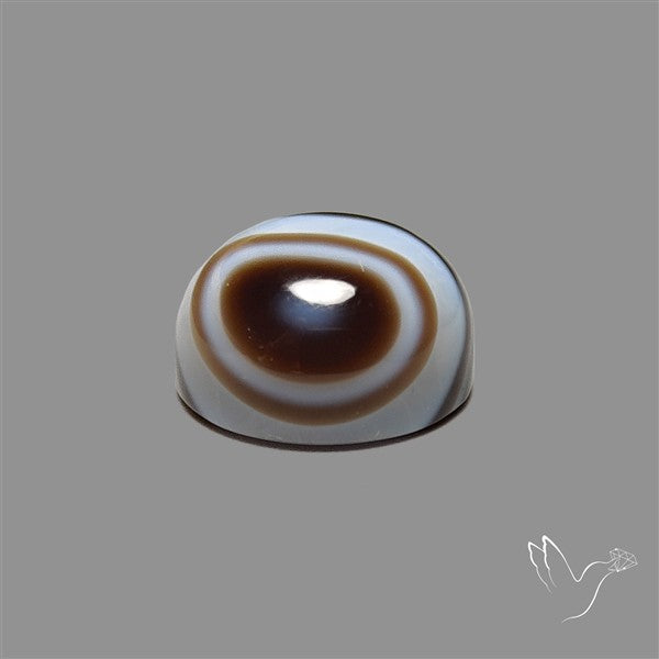 Tuxedo Agate Black Banded Agate Cabochon