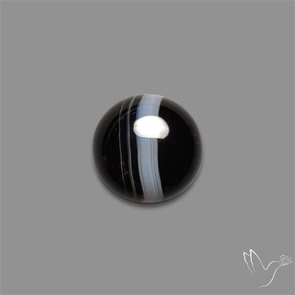 Tuxedo Agate Black Banded Agate Cabochon