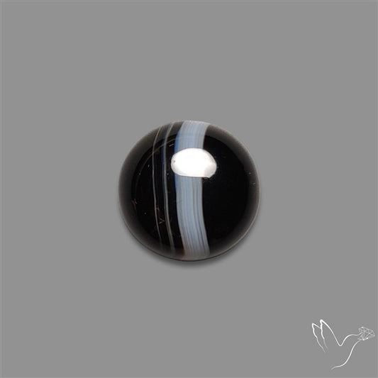 Tuxedo Agate Black Banded Agate Cabochon
