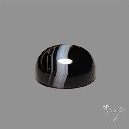 Tuxedo Agate Black Banded Agate Cabochon
