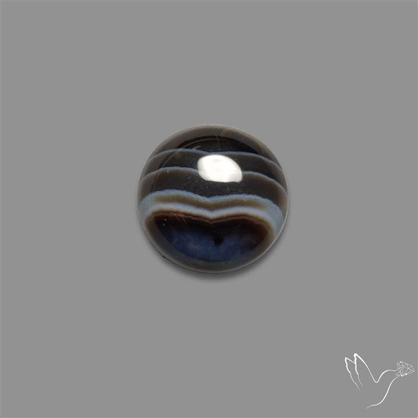 Tuxedo Agate Black Banded Agate Cabochon