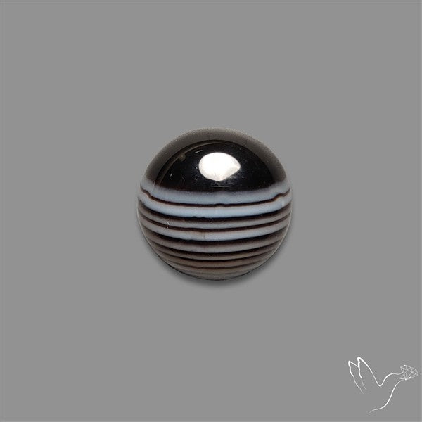 Tuxedo Agate Black Banded Agate Cabochon
