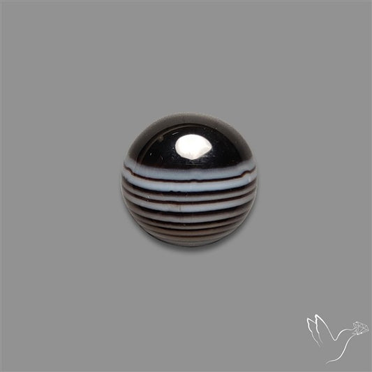 Tuxedo Agate Black Banded Agate Cabochon