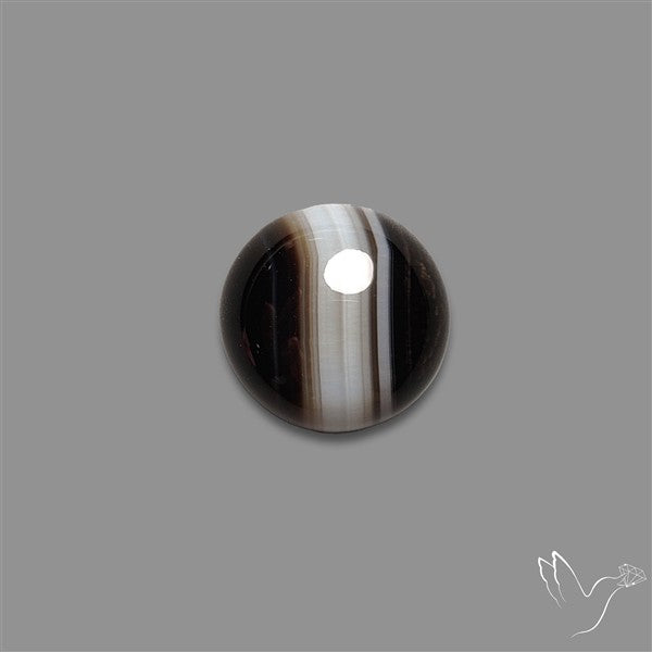 Tuxedo Agate Black Banded Agate Cabochon