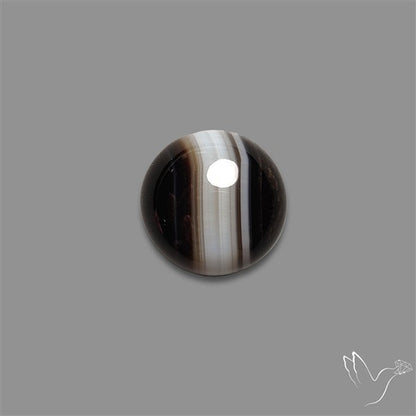 Tuxedo Agate Black Banded Agate Cabochon