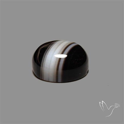 Tuxedo Agate Black Banded Agate Cabochon