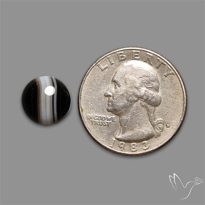 Tuxedo Agate Black Banded Agate Cabochon