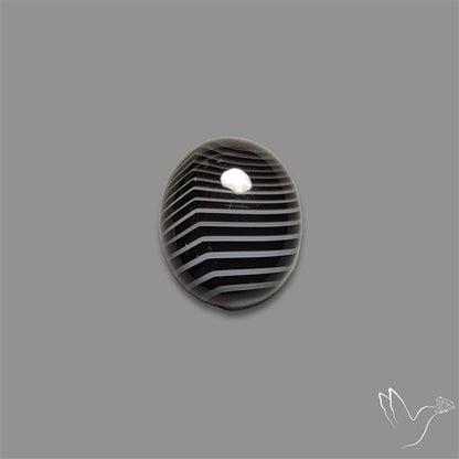Tuxedo Agate Black Banded Agate Cabochon
