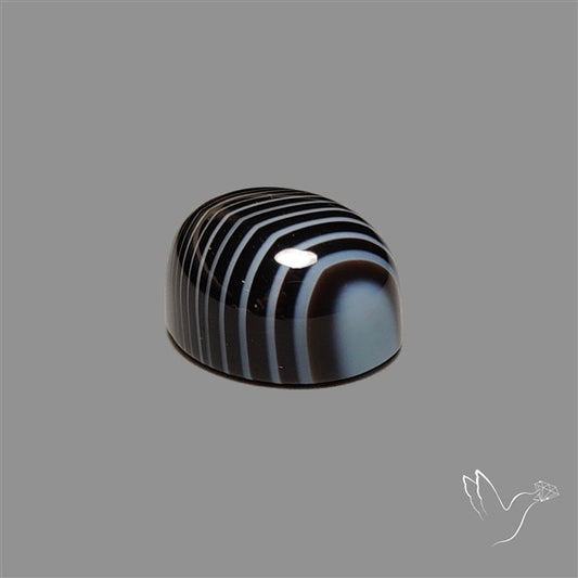 Tuxedo Agate Black Banded Agate Cabochon