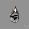 Black Tourmalinated Quartz Cabochon