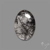 Black Tourmalinated Quartz Cabochon