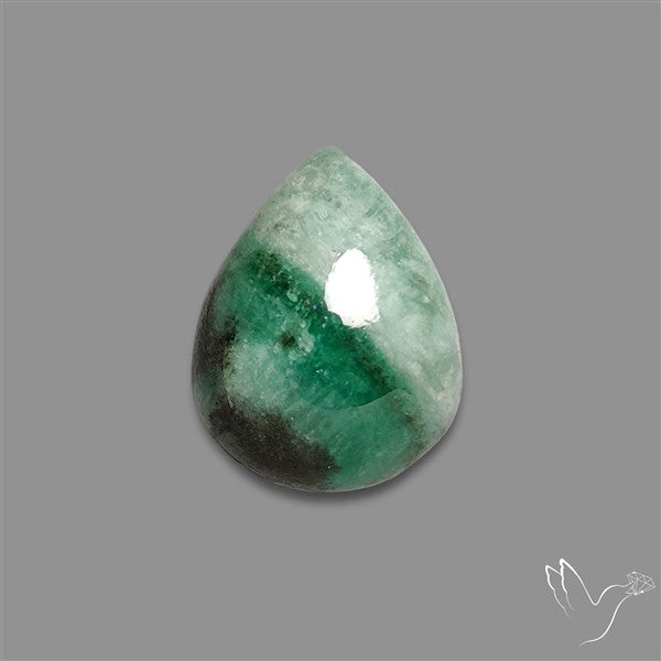 Bi-color Emerald Cabochon