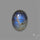 Golden Rutilated Quartz With Blue Labradorite Doublet