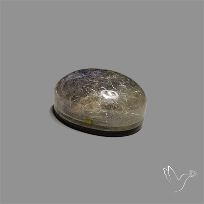 Golden Rutilated Quartz With Blue Labradorite Doublet