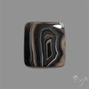 Tuxedo Black Banded Agate Cabochon