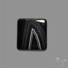 Tuxedo Black Banded Agate Cabochon