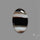 Tuxedo Black Banded Agate Cabochon