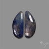 Rose Cut Blue Sapphire Pair