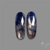 Rose Cut Blue Sapphire Pair