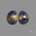 Rose Cut Blue Sapphire Pair