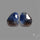 Rose Cut Blue Sapphire Pair