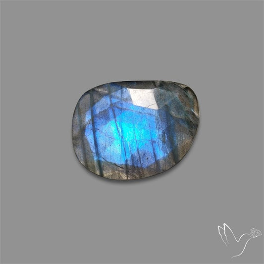 Rose Cut Blue Labradorite