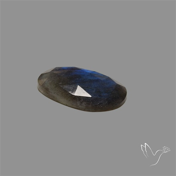 Rose Cut Blue Labradorite