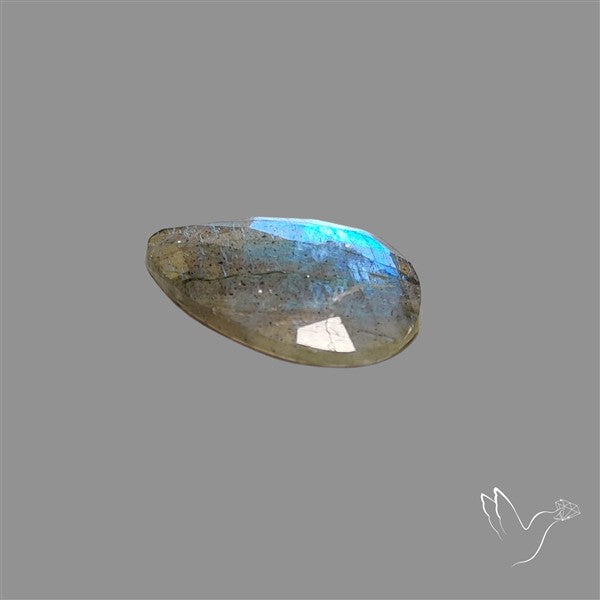 Rose Cut Blue Labradorite