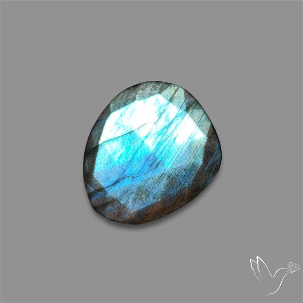 Rose Cut Blue Labradorite
