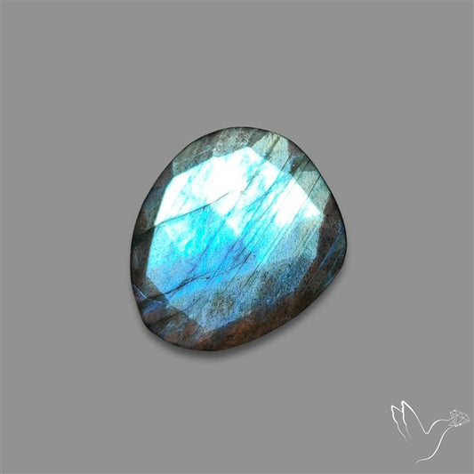 Rose Cut Blue Labradorite