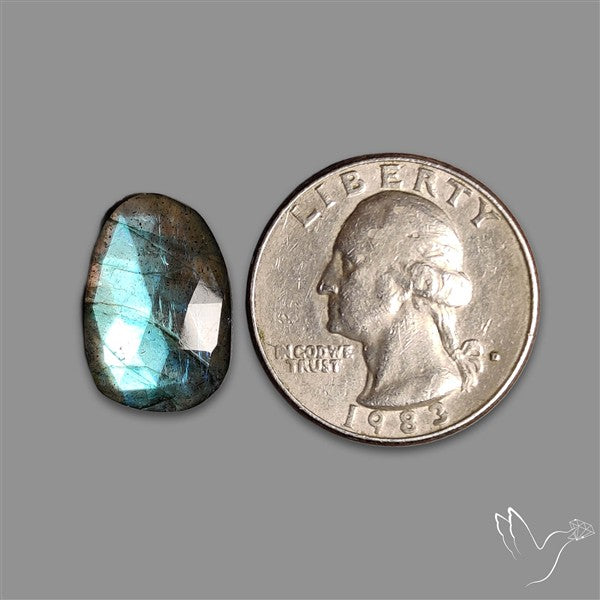 Rose Cut Blue Labradorite
