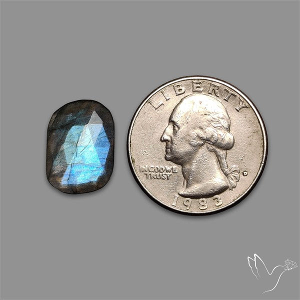Rose Cut Blue Labradorite