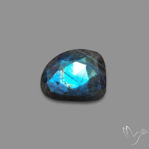 Rose Cut Blue Labradorite