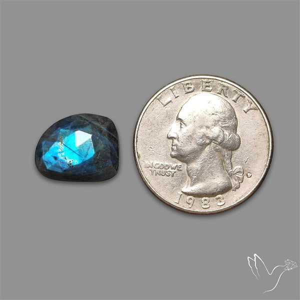 Rose Cut Blue Labradorite