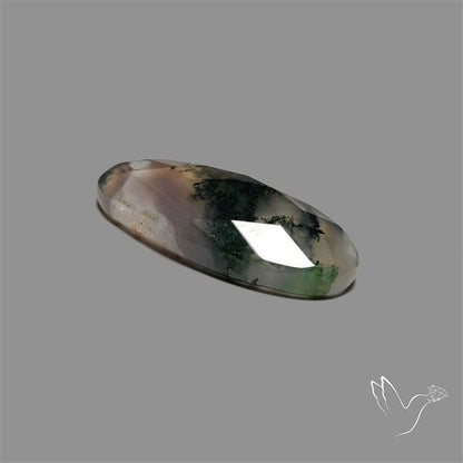 Checkerboard Cut Moss Agate