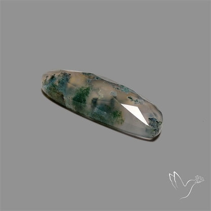 Checkerboard Cut Moss Agate