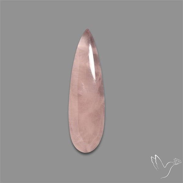 Rose Quartz Long Pear Talon Cabochon
