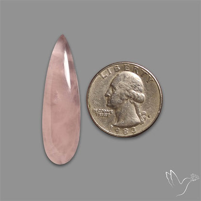 Rose Quartz Long Pear Talon Cabochon