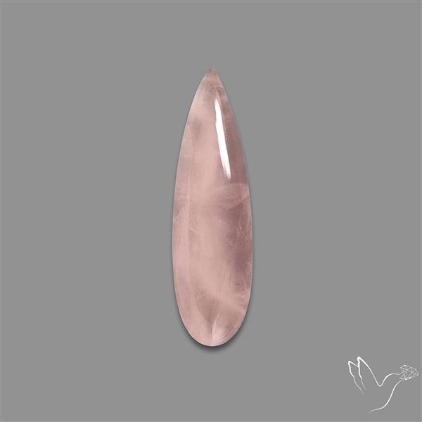 Rose Quartz Long Pear Talon Cabochon