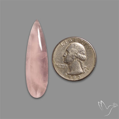 Rose Quartz Long Pear Talon Cabochon