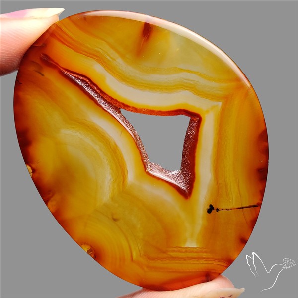 Montana Agate Slice Cabcohon Flat Cut