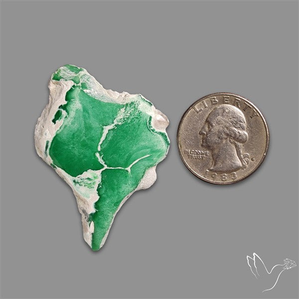 Utah Lucin Variscite Slice Uneven Freeform Polished