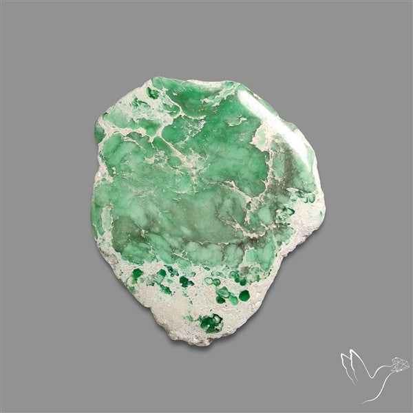 Utah Lucin Variscite Slice Uneven Freeform Polished